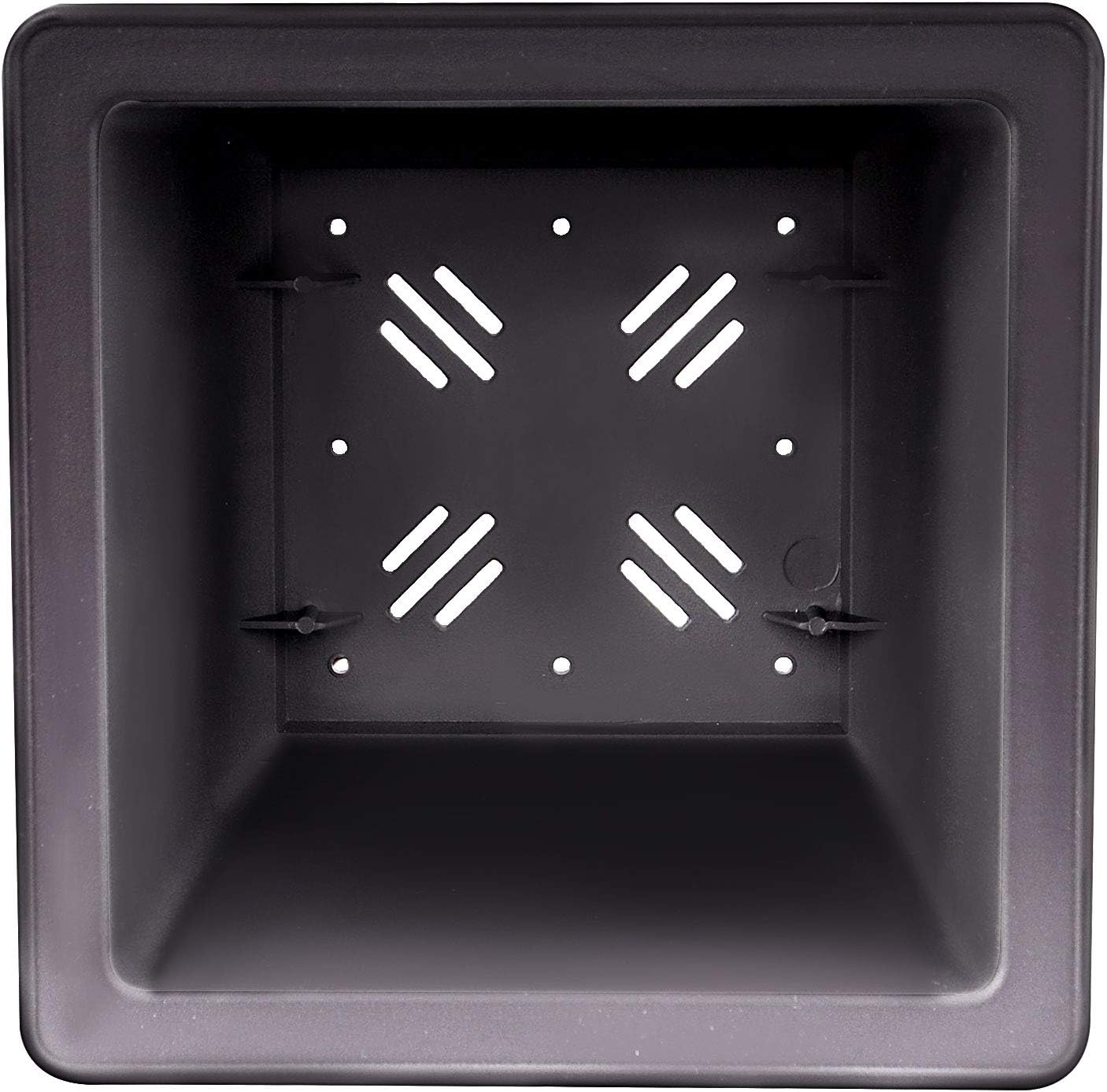 KINJOEK 15 PCS 6.7 Inch Plastic Bonsai Pots with Trays, Tall Deep Square Bonsai Training Pots with Drainage Hole, Tree Flower Succulent Plant Growing Pot Container for Garden, Indoor, Home Decorative