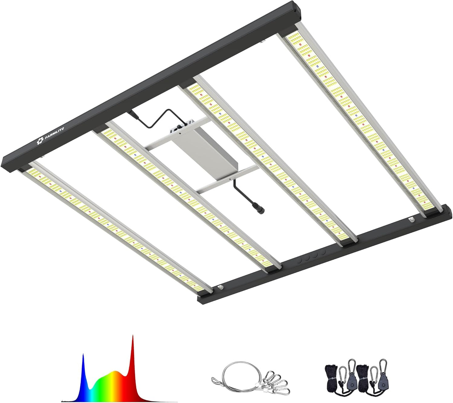 FARMLITE LED Grow Lights for Indoor Plants - Full Spectrum Growing Light - Plant Hanging Growing Lamps - Seedling Daisy Chain - Dimmable Board - 4x4ft Coverage (420watts)