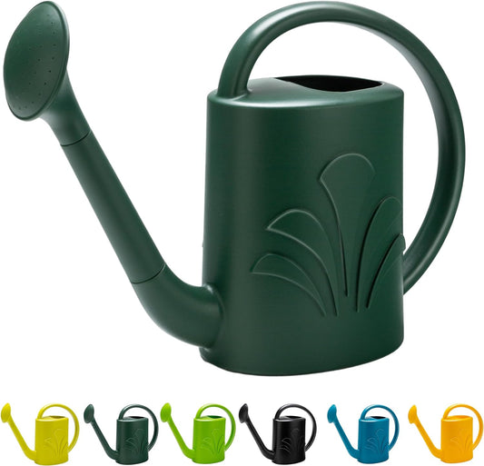 1 Gallon Watering Can Outdoor, Watering Can for Indoor & Outdoor Plants, Flower with Detachable Sprinkler Head