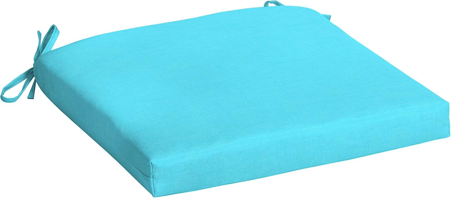 Arden Indoor/Outdoor Seat or Rocking Chair Cushion, 19 x 18, Water Repellent, Rain Proof, Fade Resistant Cushion for Rocking or Dining Chairs Pool Blue Leala