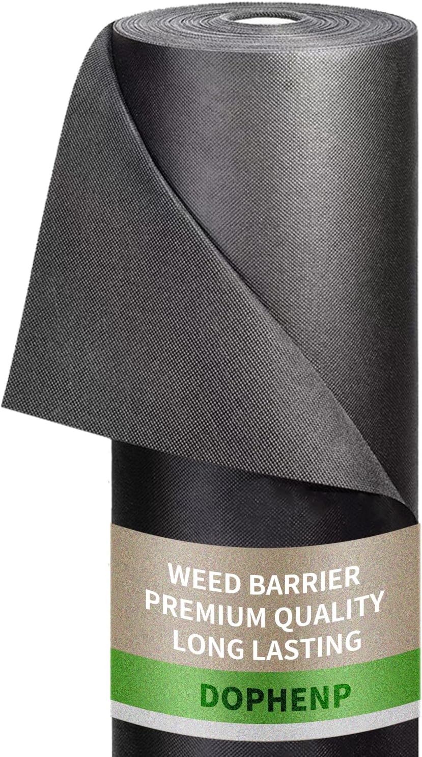 Non-Woven Weed Barrier Landscape Fabric, Durable Heavy-Duty Weed Removal Block, Easy to Set, Excellent Weed Control (3.2 oz) (1.9FT*32FT)