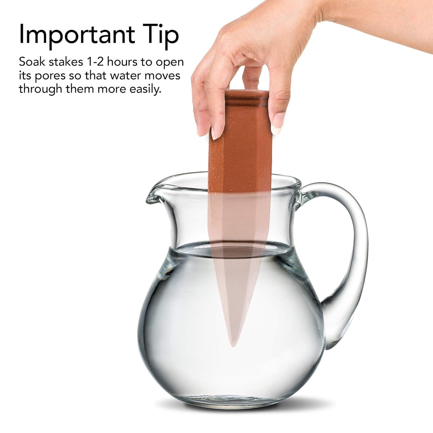 Plant Self-Watering Stakes for Indoor Outdoor Plants (4 Count) Terracotta Plant Watering Spikes for Recycled Wine Bottles to Water Plant at Home or on Vacation - Automatic Irrigation System for Plants