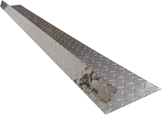 Eagle 1-26 Gauge 5 Foot Rain Diverter - Nails and Instructions Included (Mill Finish Aluminum, Copper, Galvanized, Stainless Steel & More) (2, Aluminum Diamond Plate - Silver)