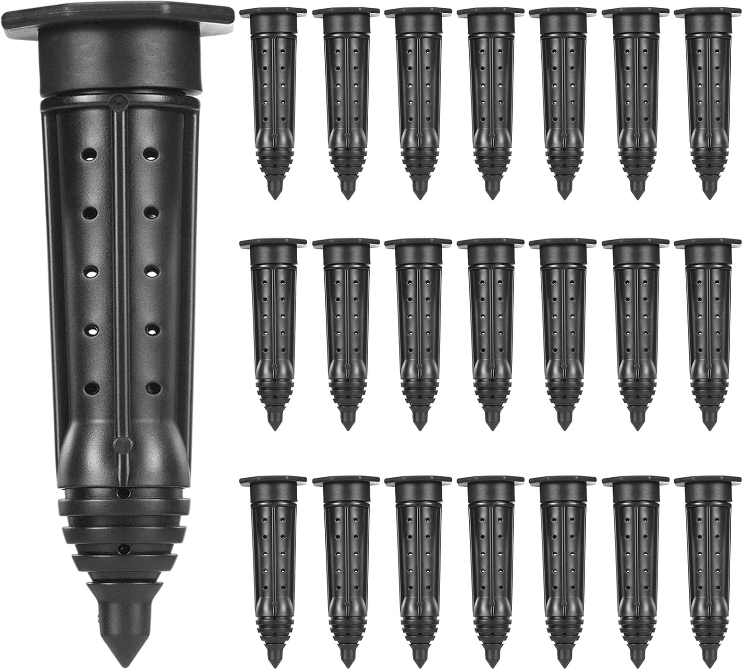25 Pack Garden Watering Stake Large UV-Protected ABS Plastic Deep Root Irrigation Spike for Trees, Shrubs, Bushes, Shrubs, Flowers, Fruits, Vegetables, Potted Plants (8 Inch)