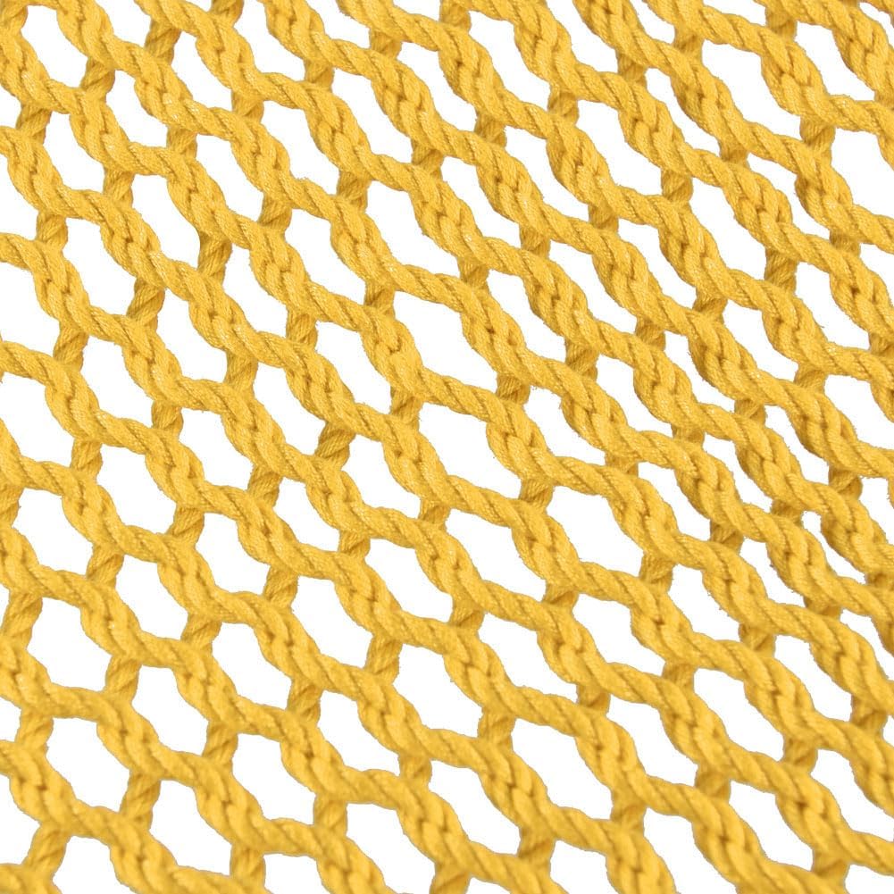 Lazy Daze Hammocks 10.5 FT Double 2 Person Caribbean Rope Hammock, Hand Woven Polyester Hammock with Spreader Bars, for Outside Outdoor Backyard Patio Poolside,450 LBS Capacity, Yellow