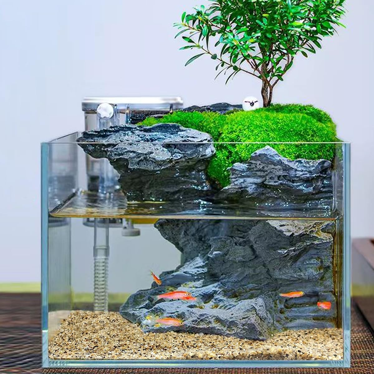 20lbs Aquarium Gravel, 1/8"(2-4mm) Natural River Rocks Succulent Cactus Pea Gravel for Plants, Fish Tank, Decorative Pebbles for Gardening, Flower Pots, Vase Fillers, Landscaping