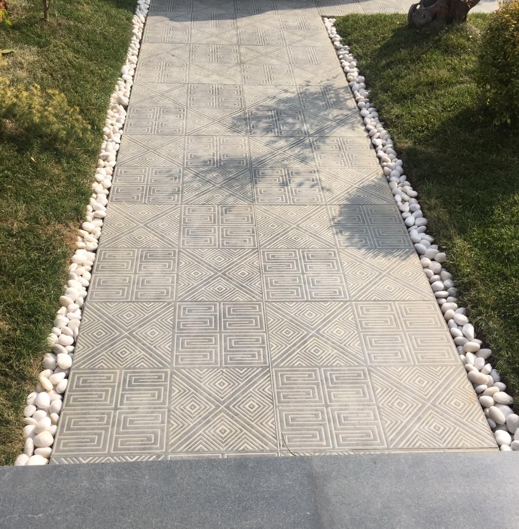 20 lbs White Pebbles for Indoor Plants, 0.8-1.2 inch Small River Rocks for Plants. Decorative White Stones for Planters Vase Fish Tank and Outdoor Garden Landscaping Rocks