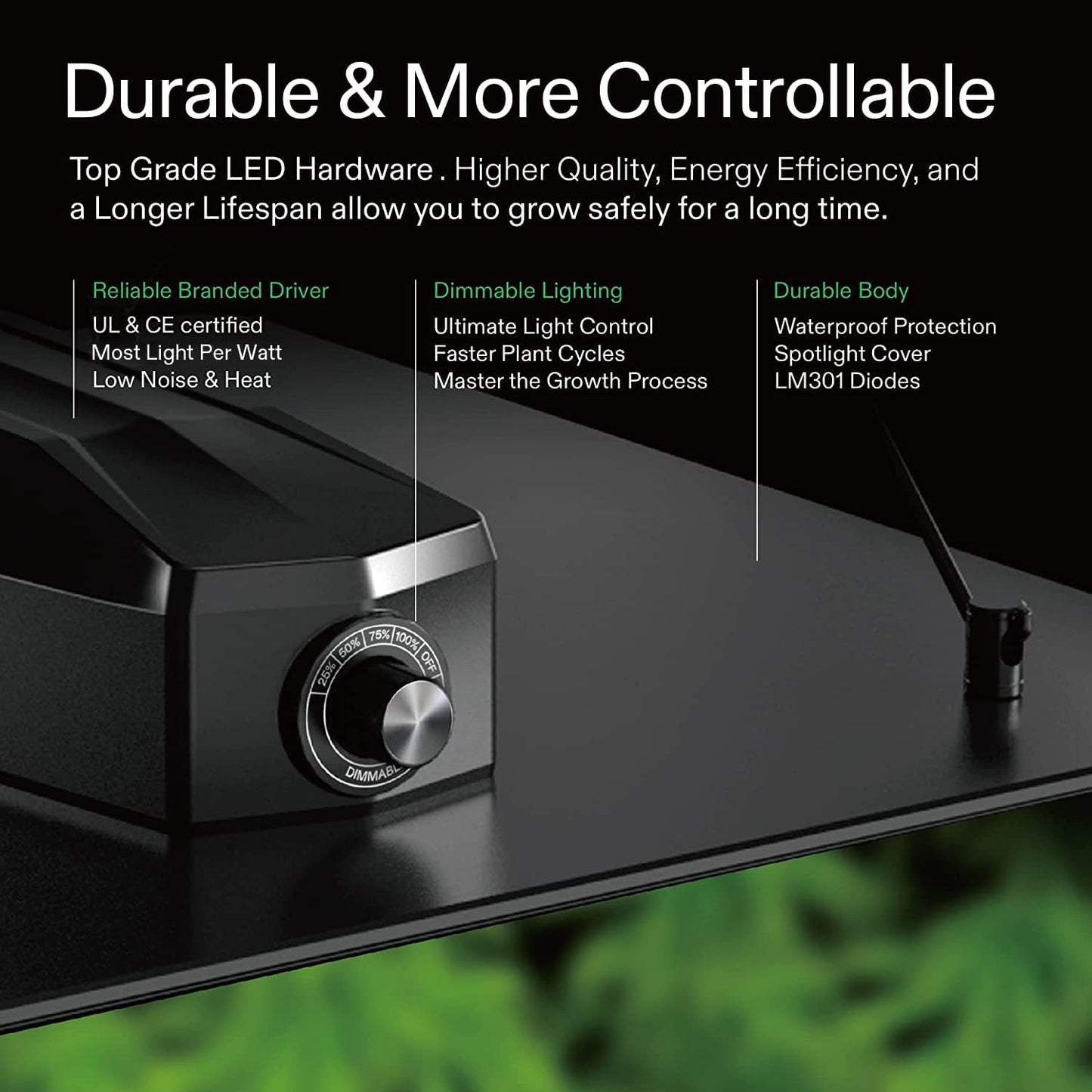 VIVOSUN GIY 4x2 Grow Tent Complete System, 4 x 2 ft. Grow Tent Kit Complete with VS1000 Led Grow Light, 4 Inch 203 CFM Inline Fan, Carbon Filter and 8 ft. Ducting Combo, 48" x 24" x 60"