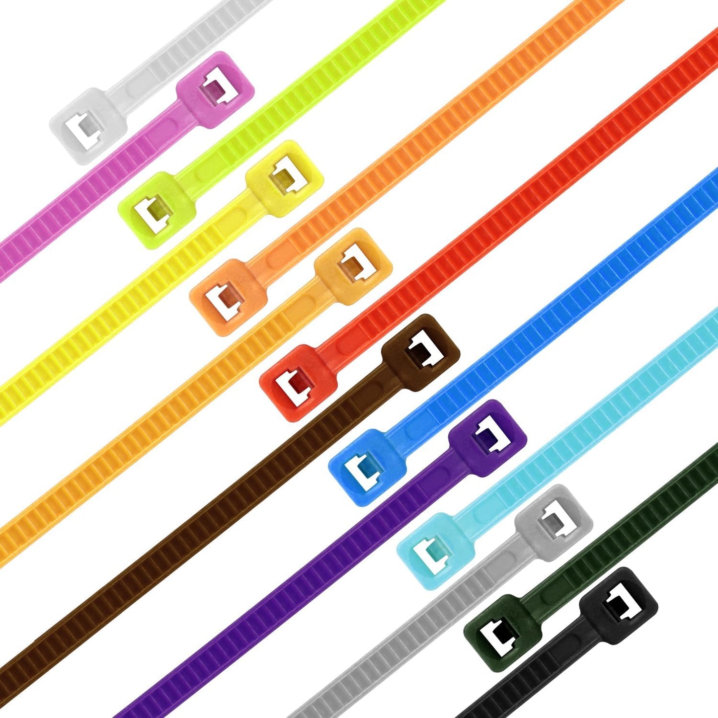 14 Inch Zip Ties Silver 1000 PCS, 40 Lbs- Heavy Duty Tensile Strength, Nylon PA66 UV Resistant Cable Ties for Indoor and Outdoor Use - Ideal for object bundling and fastening