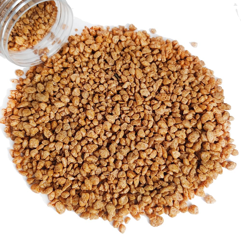 HappyFiller 2-5mm Decorative Succulent Cactus Gravel,Terrarium Small Rocks,Indoor Plants Orchid Soil Cover Stones,Candle Holder Vase Filler Decor Pebbles,1.1 LB Brown