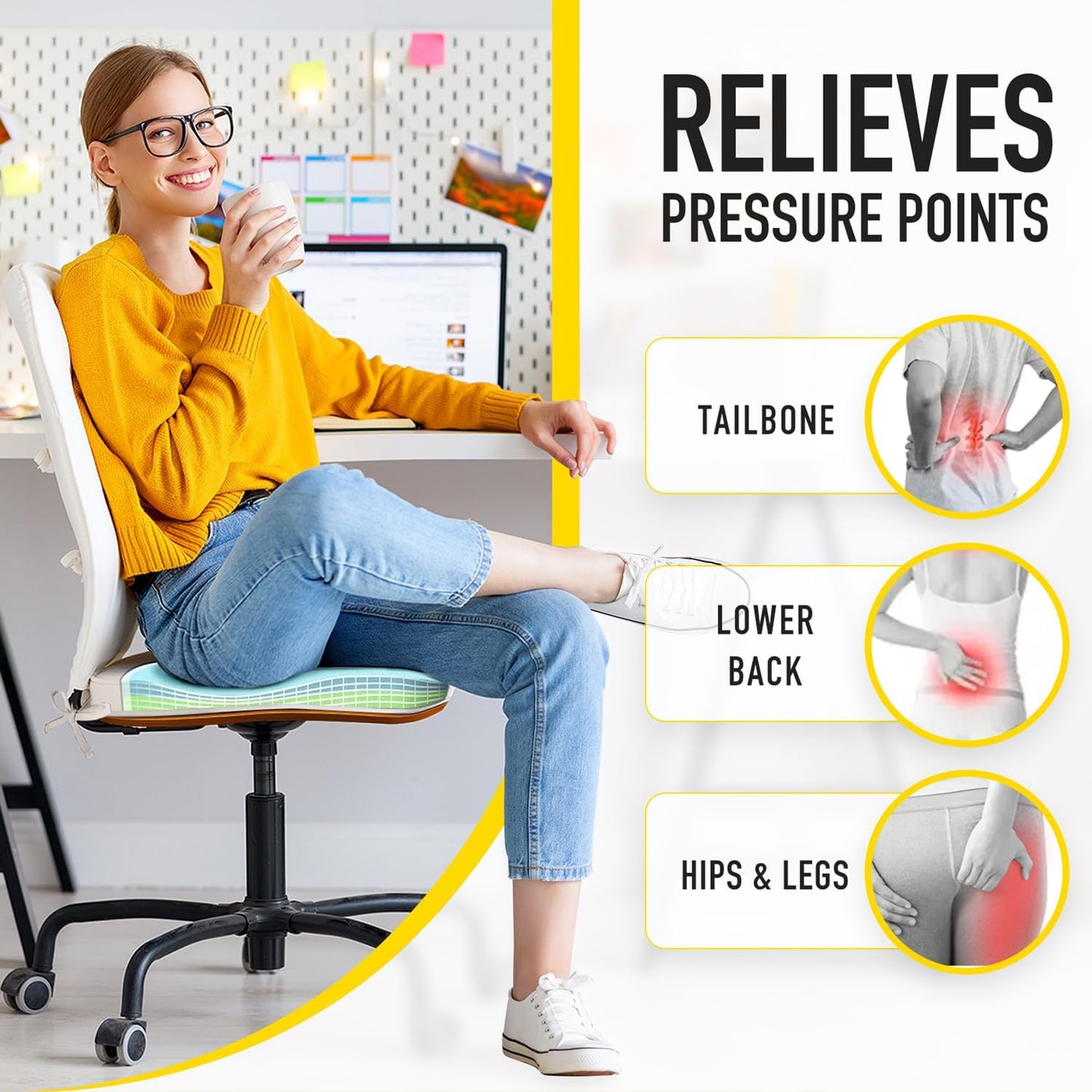 SUNROX Gel Memory Foam Chair Cushions, FadeShield Water-, Stain-Resistant Durable Reversible Seat Cushion Pads with Ties for Indoor/Outdoor Kitchen Dining Office 17"x16" Set of 6, Burgundy