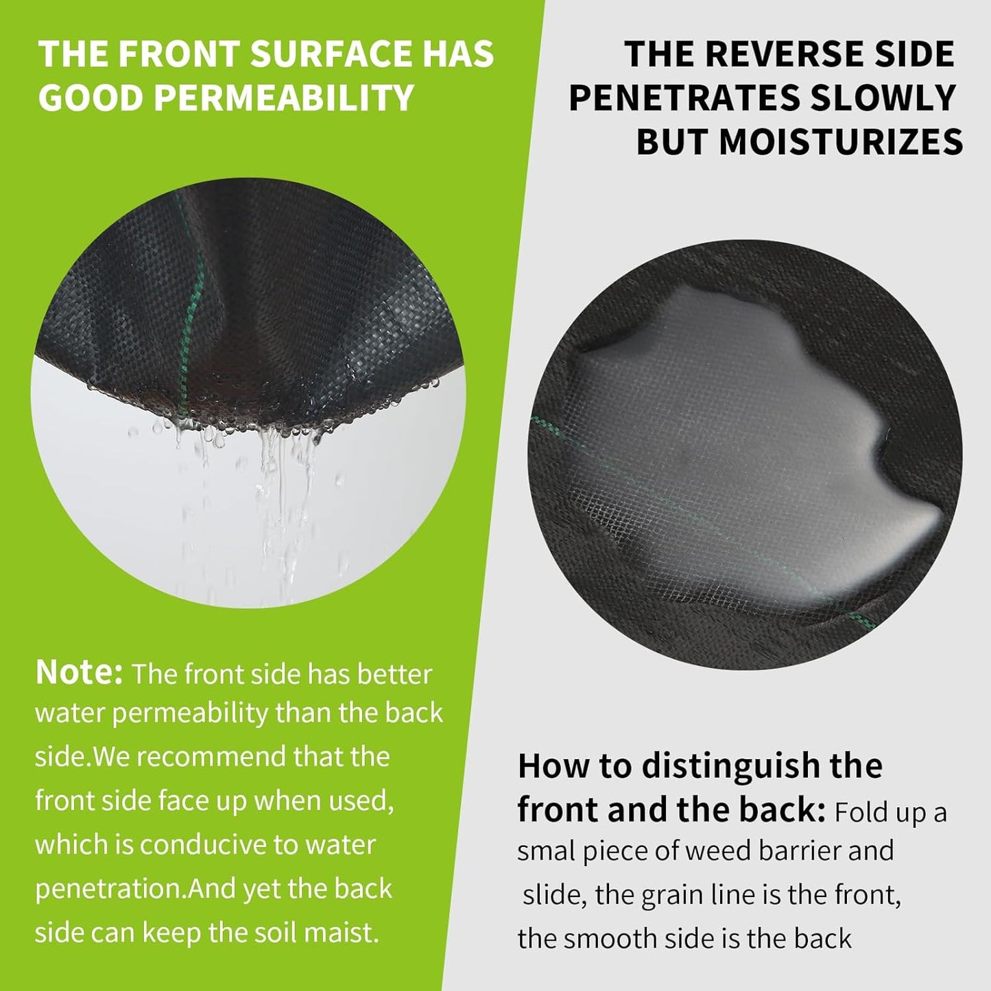 3x100ft 3.2OZ, Weed Barrier Landscape Fabric Heavy Duty, Woven Weed Control Fabric, High Permeability Good for Flower Bed, Geotextile Fabric Underlayment, Driveway (3ft*300ft)