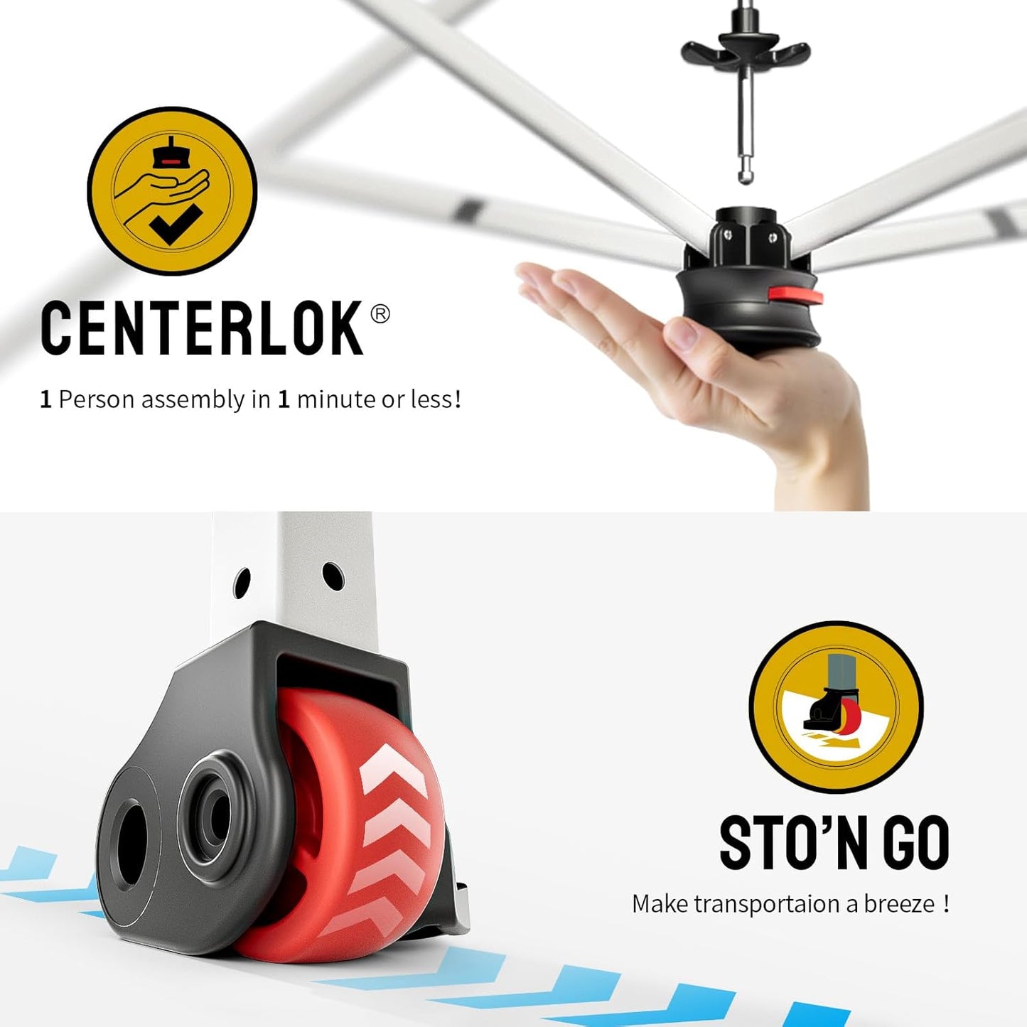 CROWN SHADES 8x8 Pop Up Canopy - Beach Tent with One Push Setup - Easy Outdoor Sun Shade for Events, Parties, Camping - Gazebo with STO-N-Go Cover Bag, Silver Coated Top, Forest Green