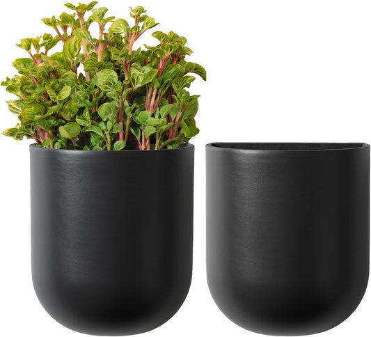La Jolie Maison Wall Hanging Planters for Indoor Plants, Hanging Flower Pots for Air Plants Succulent, Set of 2, 6 Inch