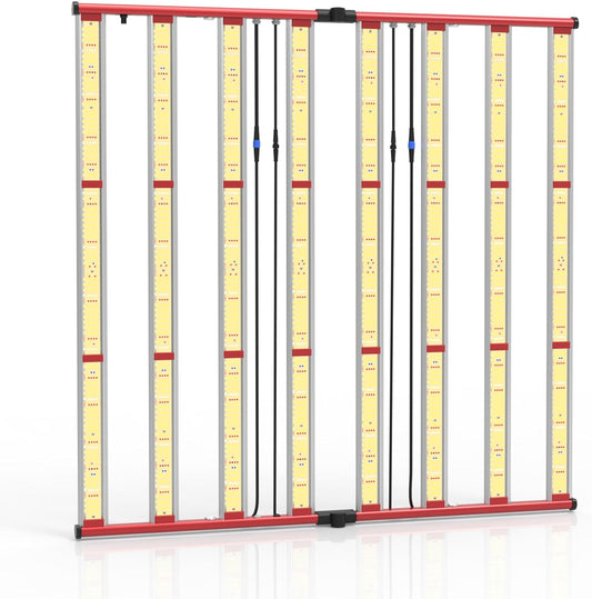 AGLEX 800W LED Grow Lights, Full Spectrum Grow Light with UV IR, Daisy Chain Plant Bar Style Grow Light Foldable & Dimmable for Indoor Growing Commercial Hydroponic Growing Lamp 6x6ft Core Coverage