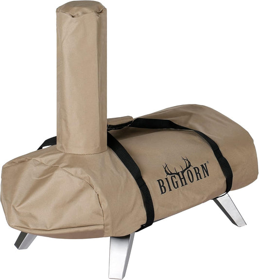 BIG HORN OUTDOORS 12Inch Pizza Oven Cover, Heavy Duty Waterproof and Weather Resistant Oxford Fabric Covers