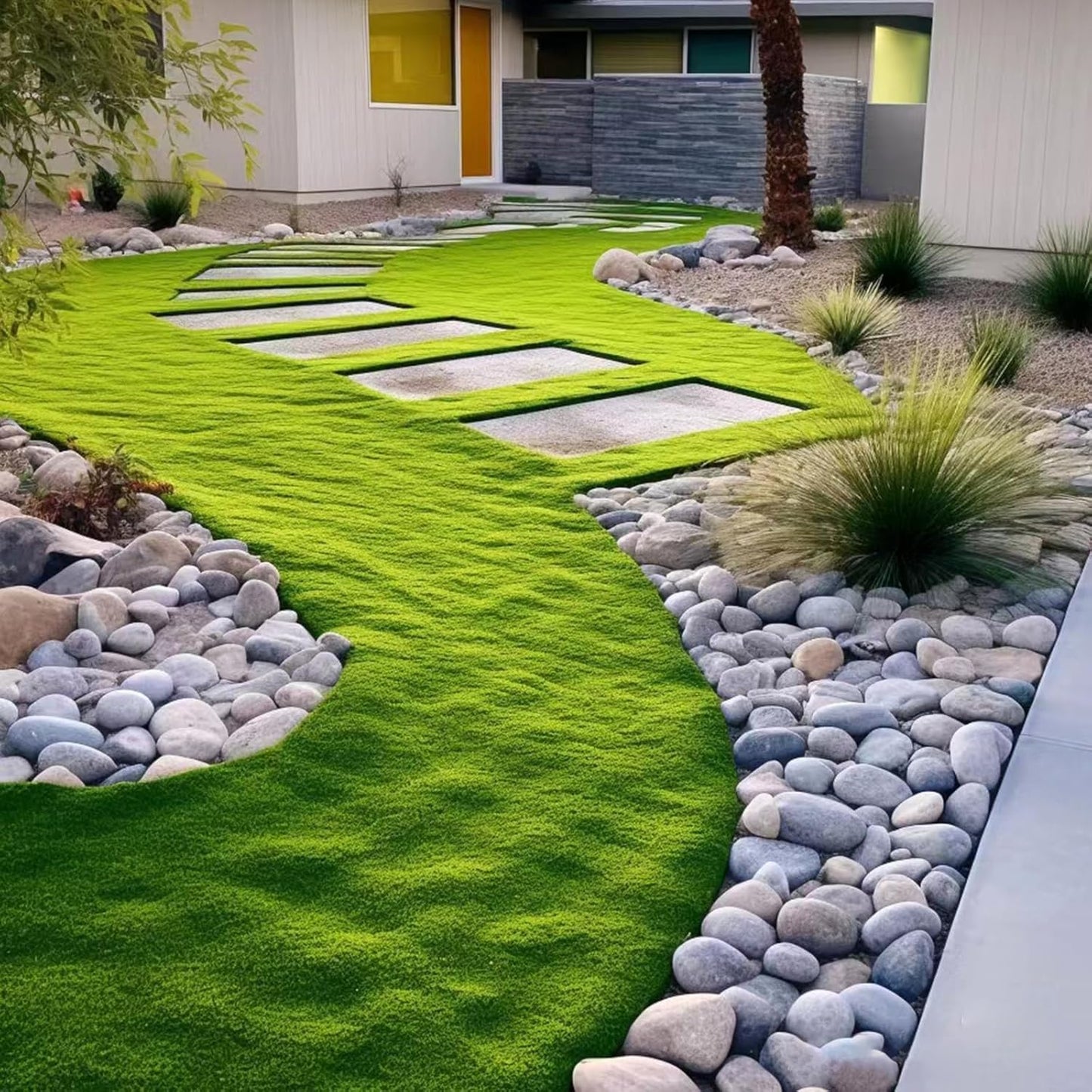 Large River Rocks for Landscaping, 3-4 Inch Mixed Colors Pebbles for Plants and Garden, Premium Rocks for Flower Beds, Indoor Fountains, Paths, Backyards, Fish Tanks(40lbs Bulk)