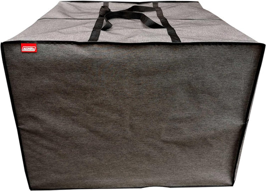 Outdoor Square Cushion Storage Bag, Protective Zippered Storage Bags with Handles, 32''L x 32''W x 24''H Dark Grey