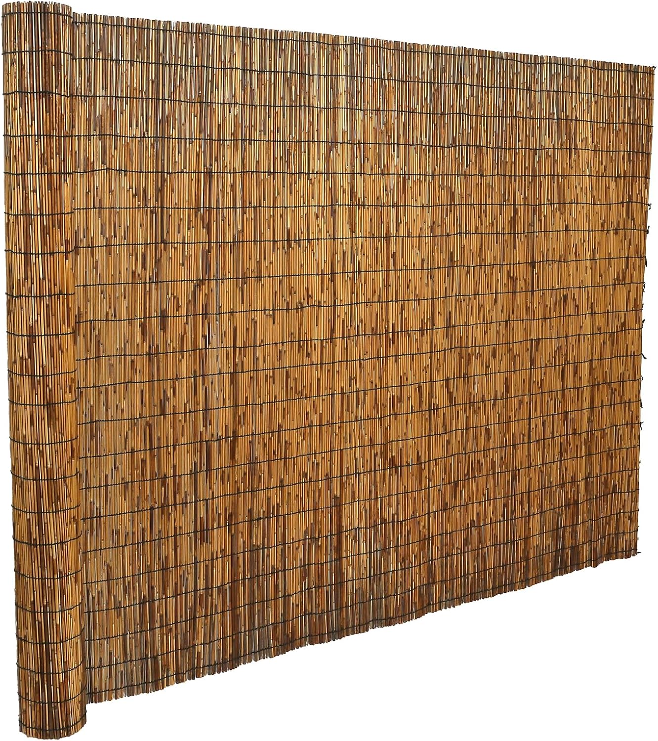 Natural Reed Fencing, Eco-Friendly Reed Fence, 5 feet High x 13.1 feet Long, Reed Screen for Backyard Patio Garden and More,Brown…