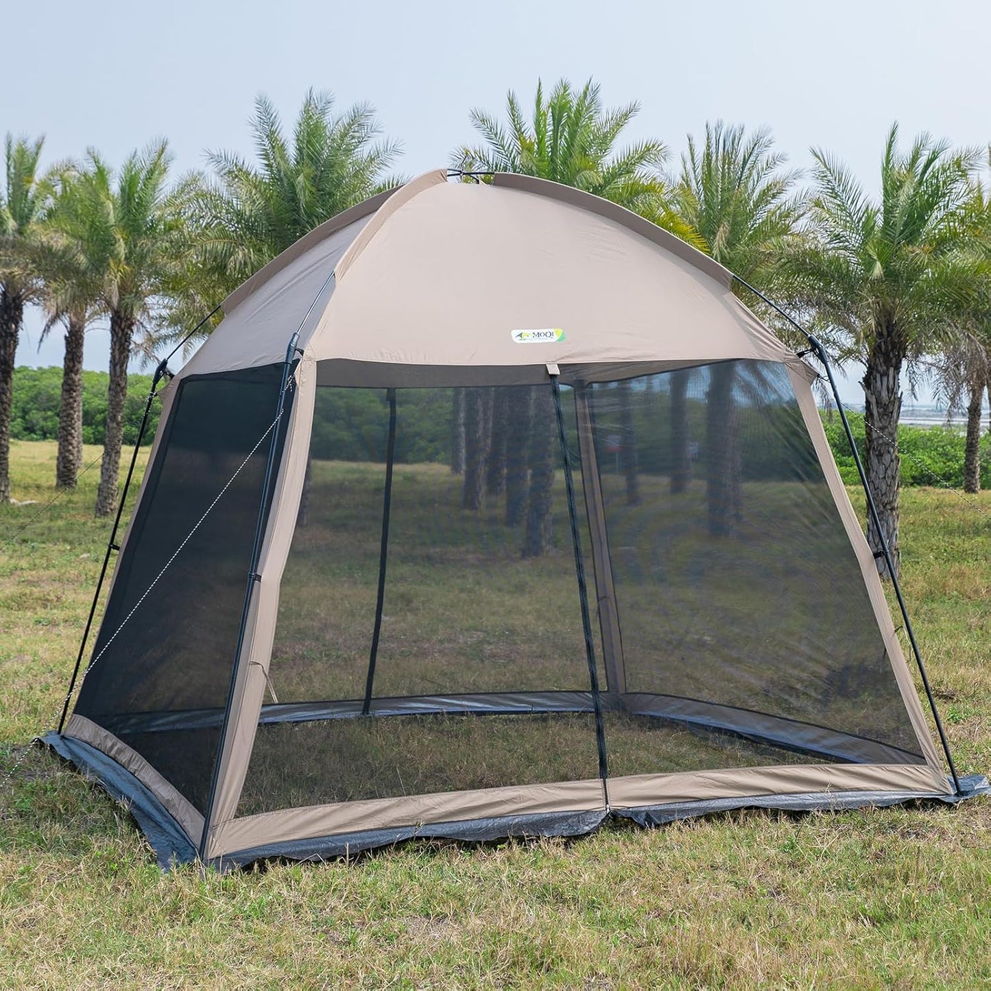 11x11 Ft Screen House Tent - Instant Pop Up Mesh Canopy Shelter with Waterproof & Sunshade Roof, Easy Setup for Camping, Backyard, Beach, Picnic