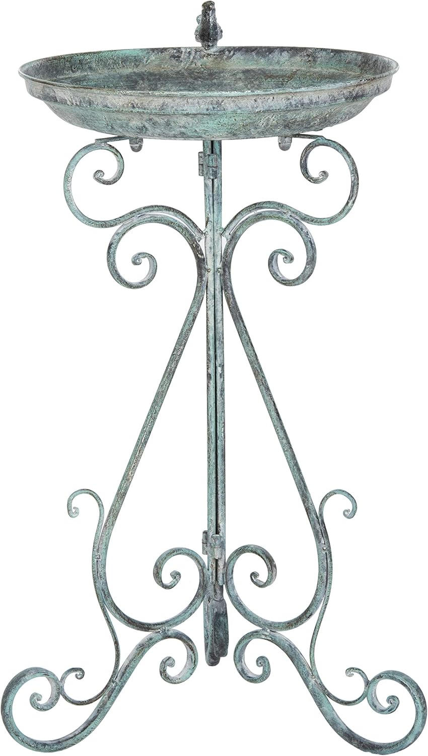 SAFAVIEH PAT5024A Outdoor Collection Ashlan Pearl White 29-inch Bird Bath