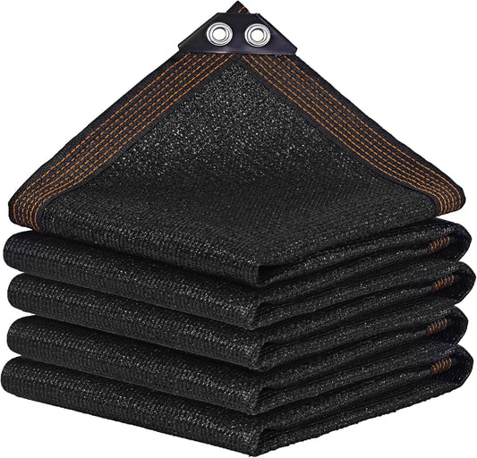 winemana Black Shade Cloth 40%, 8x10 FT Mesh Tarp - Garden Shade for Greenhouse, Patio, Vegetables, Plants Cover and Chicken Coops, Sun Shade Net for Outdoor Protection with Reinforced Grommets