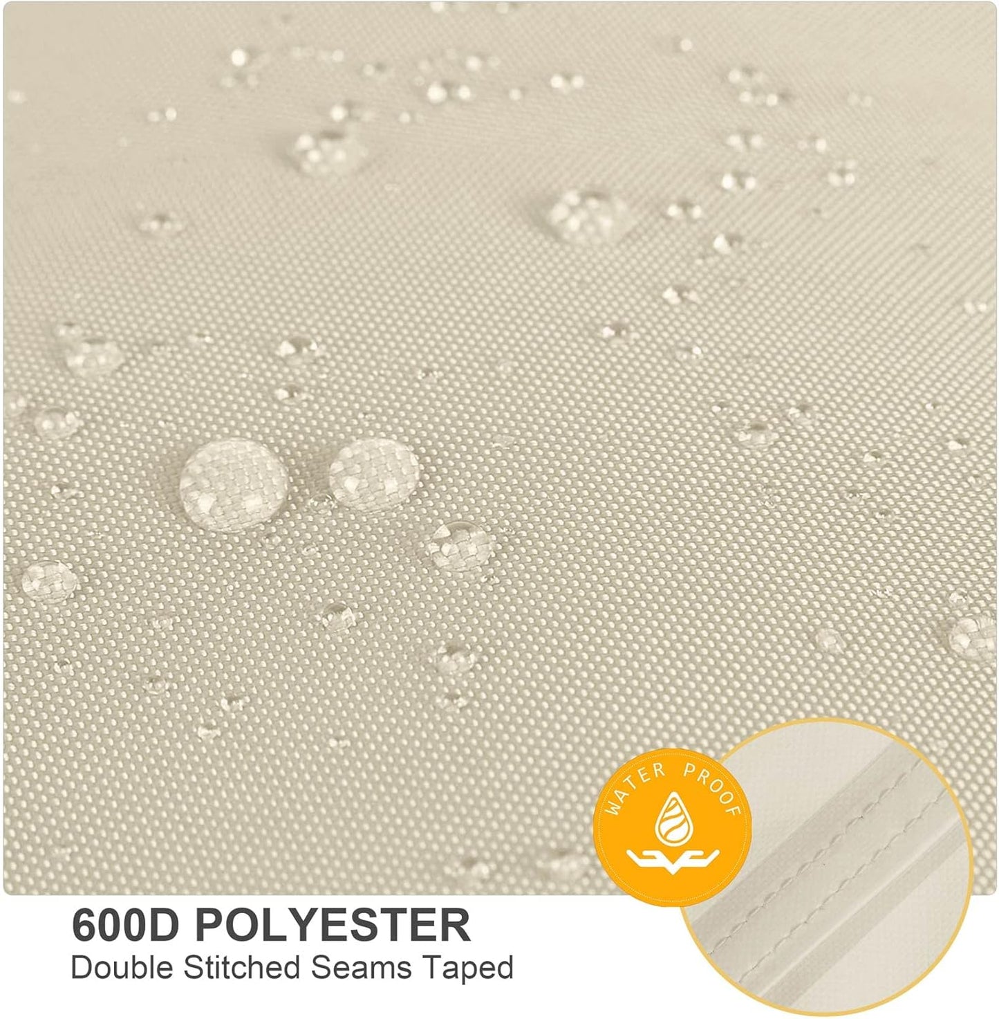 Porch Shield Outdoor Cushion Storage Bag 48 inch Waterproof Outside Storage Bags for Patio Furniture with Zippers and Handles