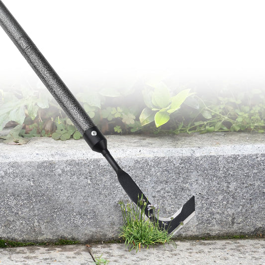 Weed Remover Tool | Adjustable Metal Handle (14.5"-58.4") (Upgraded Rustproof) | Multi-Functional Garden Hook for Pavement Gaps, Moss, Bushes | Commercial-Grade Yard Maintenance Equipment