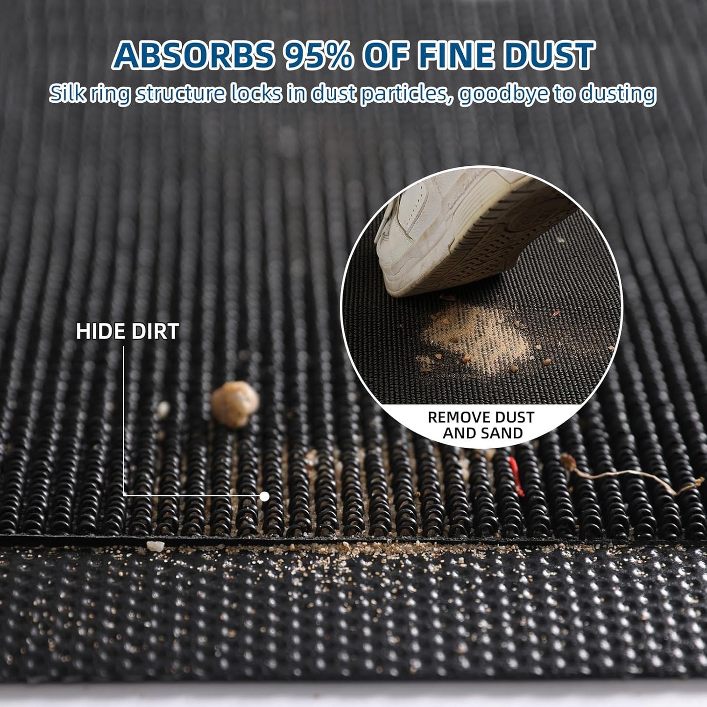 Custom Floor Mat Doormat Entryway Area Rug Welcome Carpet for Business Home Indoor/Outdoor Non Slip Washable Durable