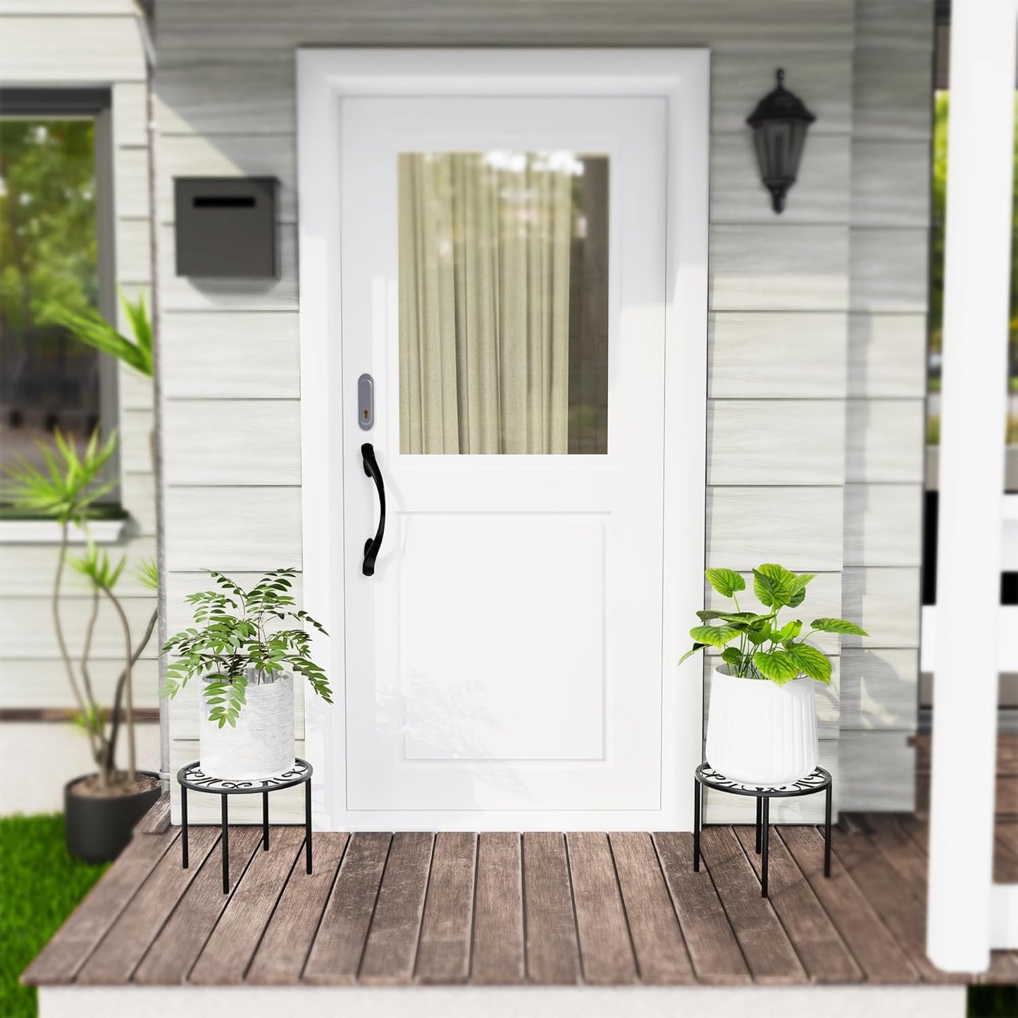 Plant Stand Flower Stand - Metal Plant Holder for Garden Home, Anti-rust Plant Rack for Multiple Plant Indoor or Outdoor.