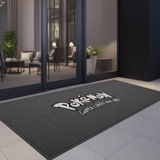 Custom Commercial Grade Doormat with Any Logo Size Color Shape Floor Mat Entryway Area Rug Welcome Carpet for Business Home Indoor/Outdoor Non Slip Washable Durable