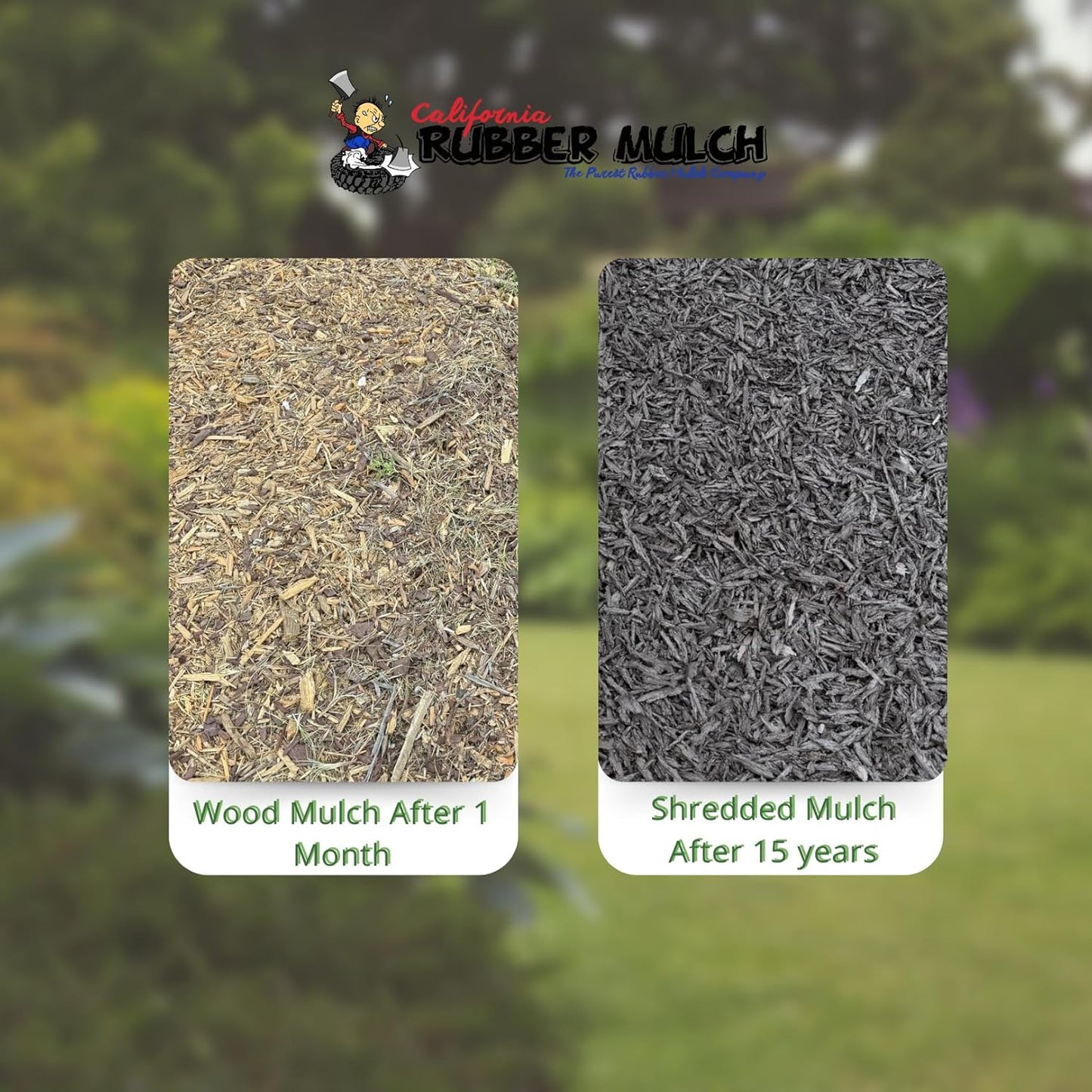 100% Wire-Free Shredded Rubber Mulch – Brown – 10 lb (0.6 cu ft) – Long-Lasting, Low Maintenance, Safe for Kids & Pets – Ideal for Landscaping & Playgrounds