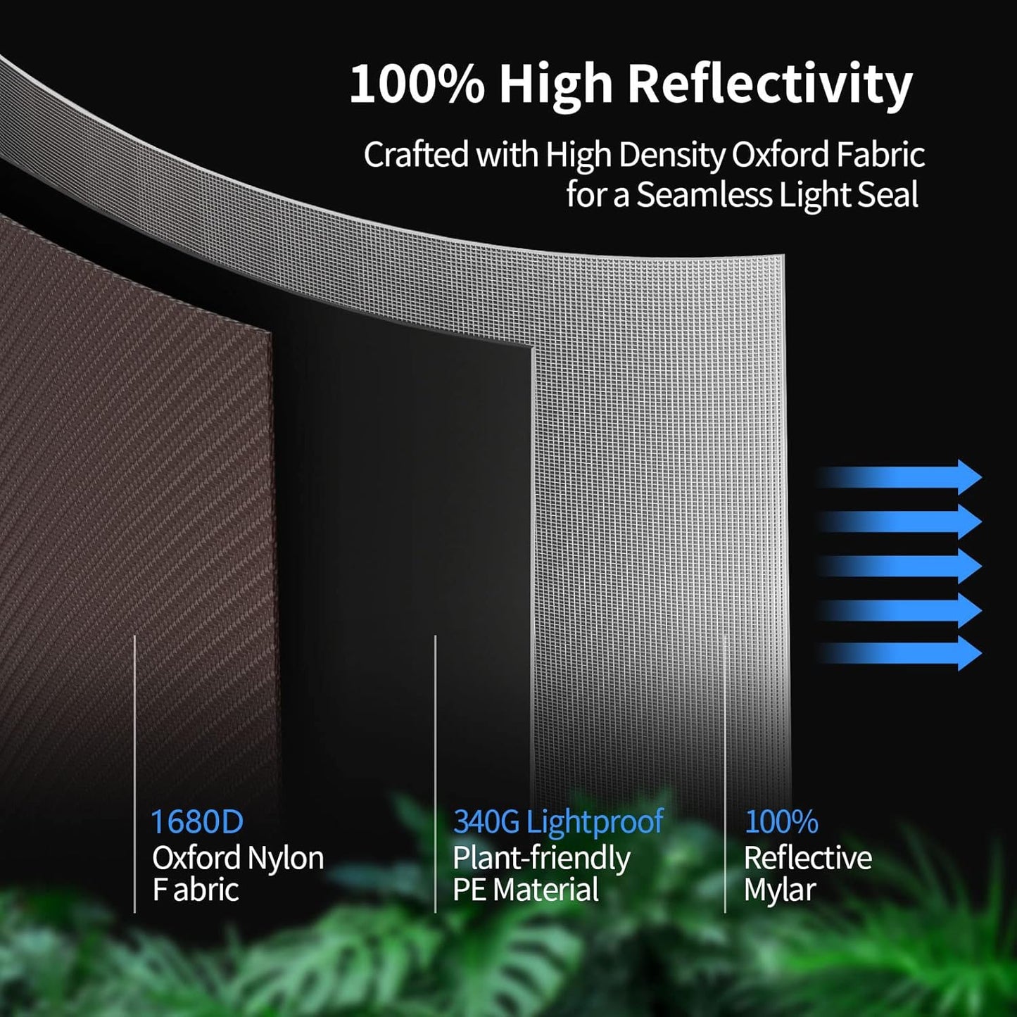 ATOUR Grow Tent, 55"x28"x80'' High Reflective Mylar 1680D Hydroponic Grow Tents, Waterproof Grow Tent with Double Cleart Observation Door and Floor Tray, for Indoor Plant Growing