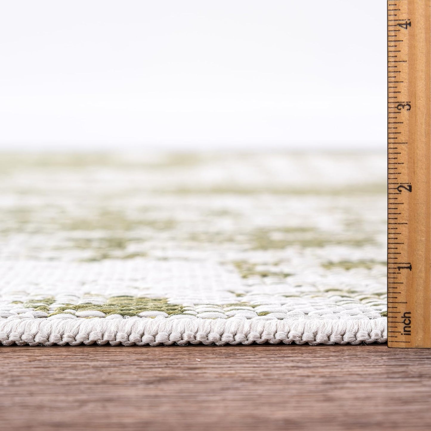 Keen Home Design Terrace Outdoor Area Rug - 5x8 Washable Indoor/Outdoor Rug for Patio, Kitchen, Balcony, Beach, Garden, Deck and Porch, Size: 5'3"x7'7"