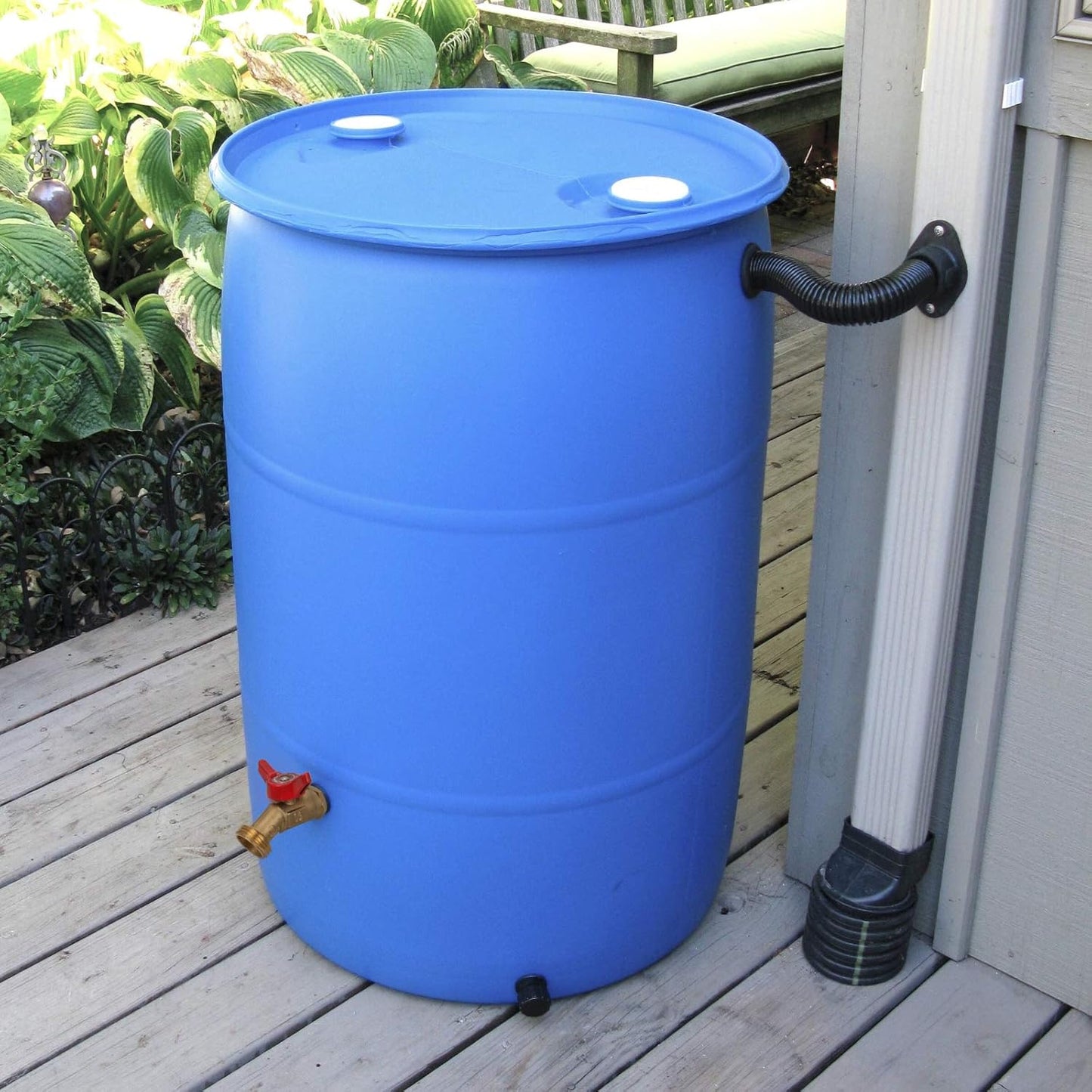 STYDDI Solid Brass Rain Barrel Spigot, Quarter Turn Ball Valve Faucet with Heavy-Duty Bulkhead Fitting Adapter for Aquariums, Water Tanks, Tubs, Pools