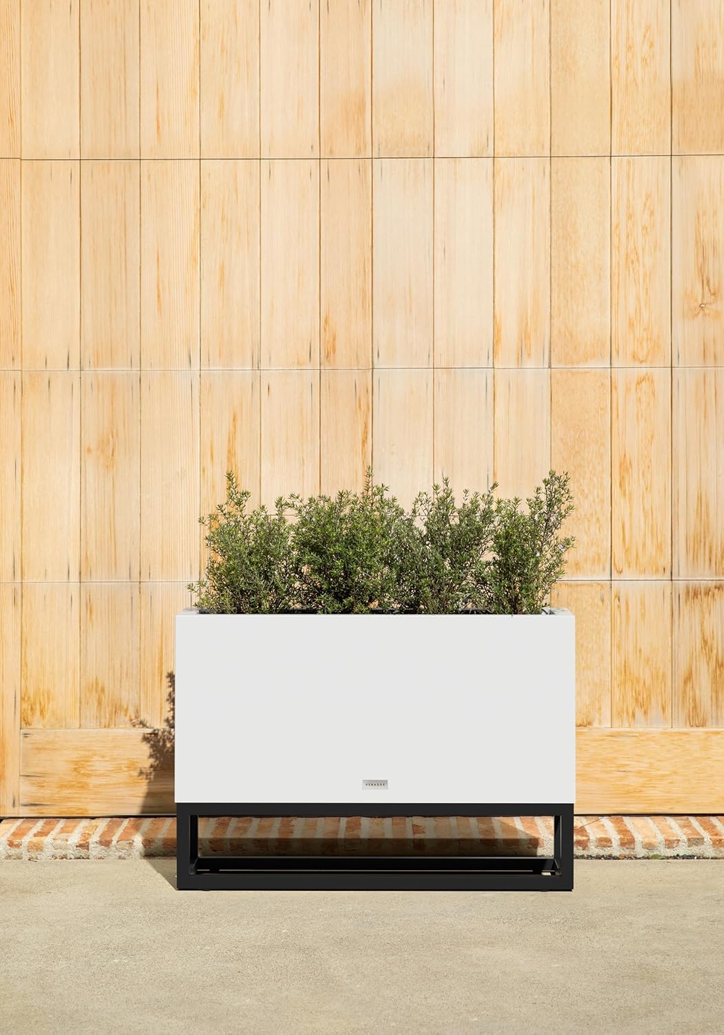 Veradek Block Series Raised Long Box Planter for Patio & Garden | Durable All-Weather Use with Aluminum Stand | Modern Décor for Herbs, Flowers
