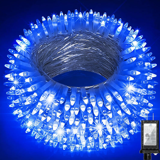 1500 LED Christmas Lights Outdoor Use, 492ft 8 Lighting Modes Fairy Lights for Outside, Christmas Tree Lights Outdoor IP44 Waterproof for Xmas Patio Yard Fence Deck Balcony Garden Decor Blue