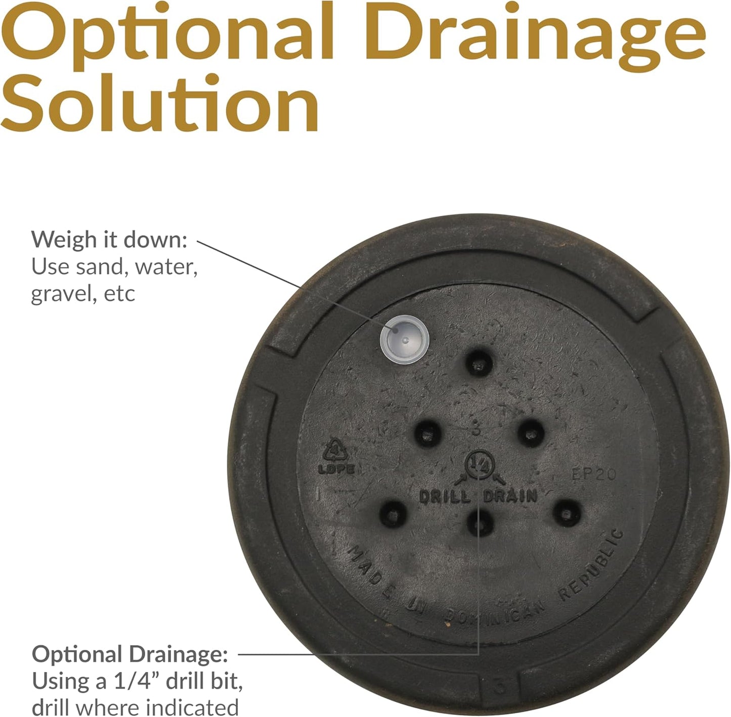 Sunnydaze 19.5-Inch Arabella Large Plant Pot - Polyresin Round Outdoor Planter with Drillable Drainage Holes - 2 Pack - Sable