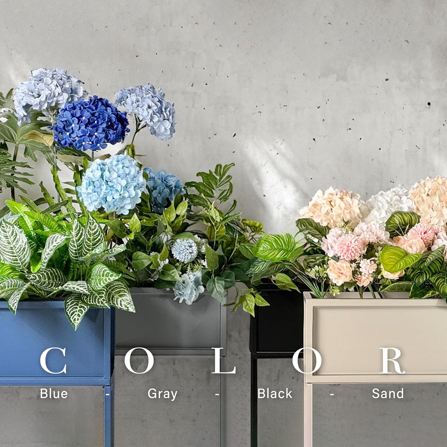 Cocoyard Elevated Planter Box - 28 Inch Durable Raised Garden Bed for Herbs and Flowers - Stylish Tall Rectangular Planter for Outdoor Plants & Backyard Gardening