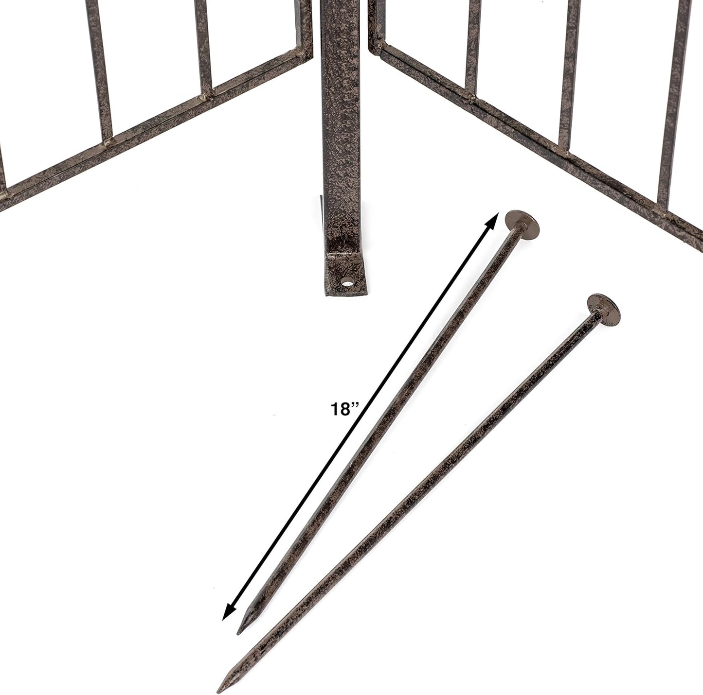 H Potter Large Iron Garden Trellis for Climbing Plants Patio Screen Deck Privacy Fence