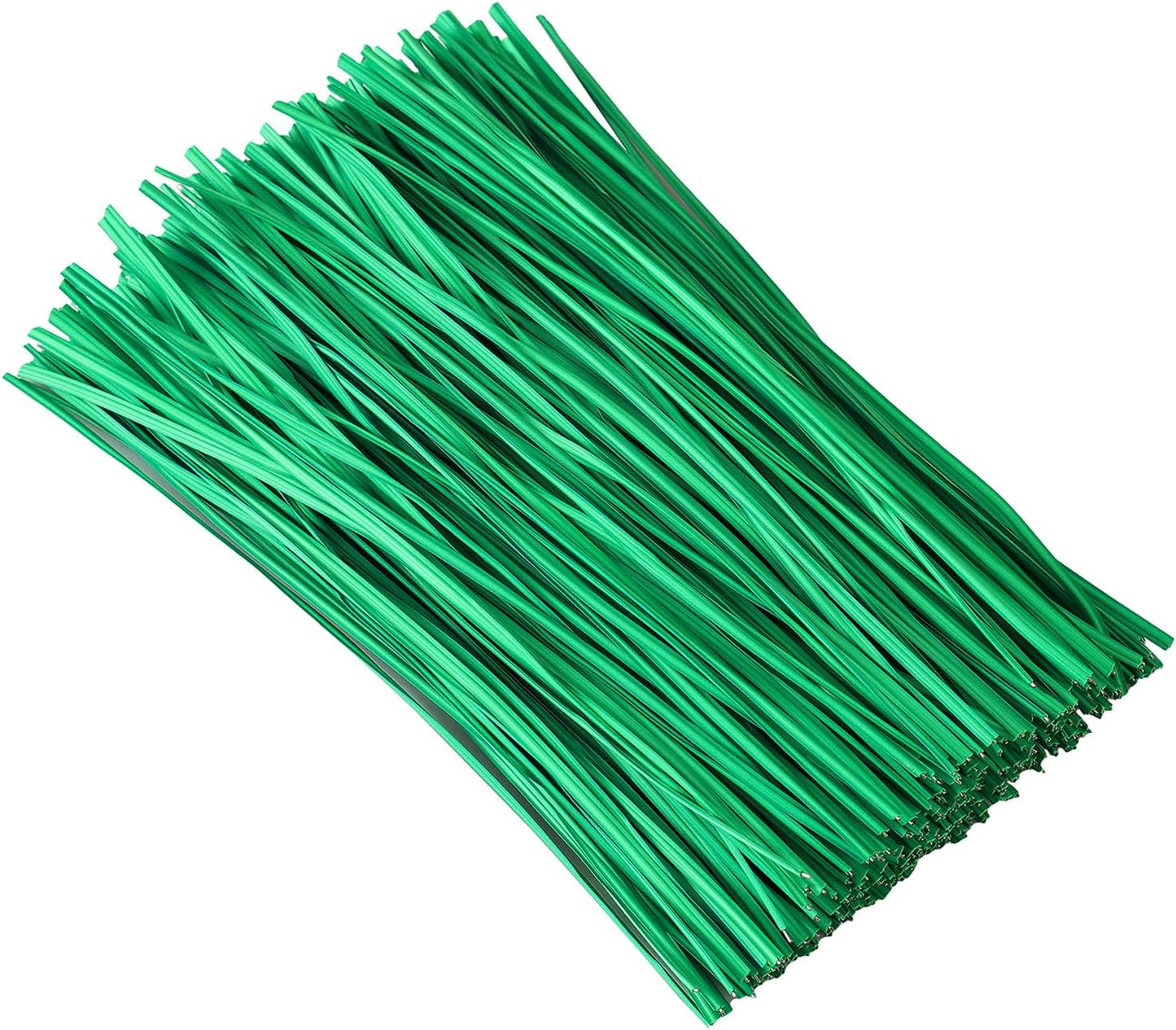 300 Pcs 6 inch Green Plastic Twist Ties, Cable Ties, for Bags, Gardening Tools