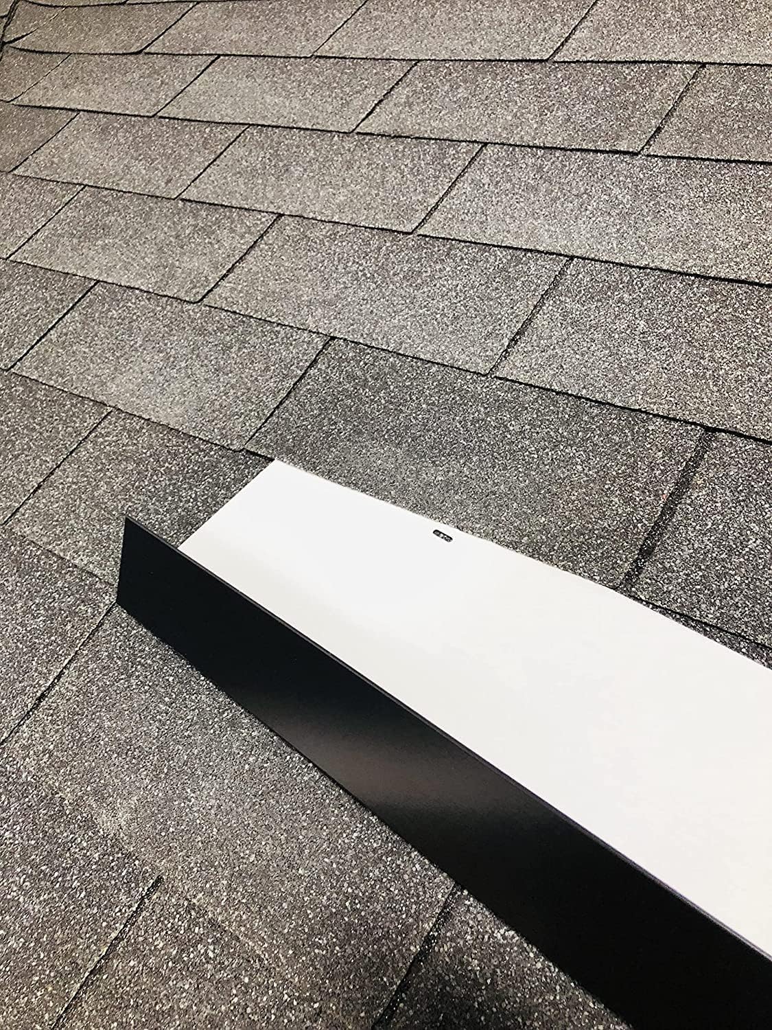 EAGLE 1- Shingle Roof Rain Diverter 40 Inches Long- 26 Gauge Material- Easy to Install- Includes Stainless Steel Nails (3, Black)