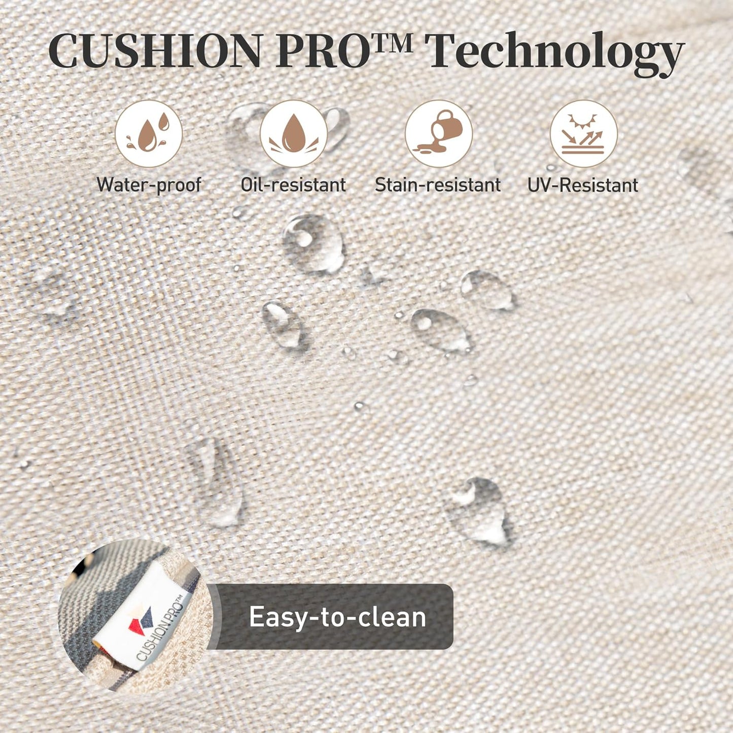 Metal Outdoor Swivel Patio Chairs Set of 2 with 5.75" Extra Thick Cushion, 2 Piece High Back Swivel Rocker Patio Chairs Outdoor Furniture Seating for Deck Balcony Front Porch, Beige