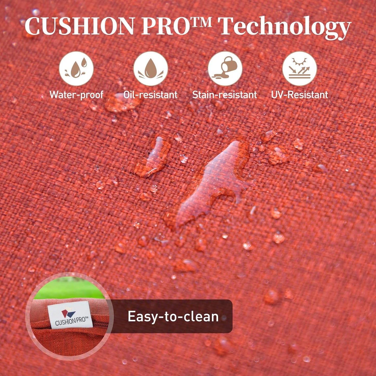 Metal Patio Chairs Set of 2 with 5.75" Extra Thick Cushion, 2 Pieces High Back Outdoor Patio Chairs All Weather Outdoor Furniture Seating for Deck Backyard Balcony Front Porch, Red