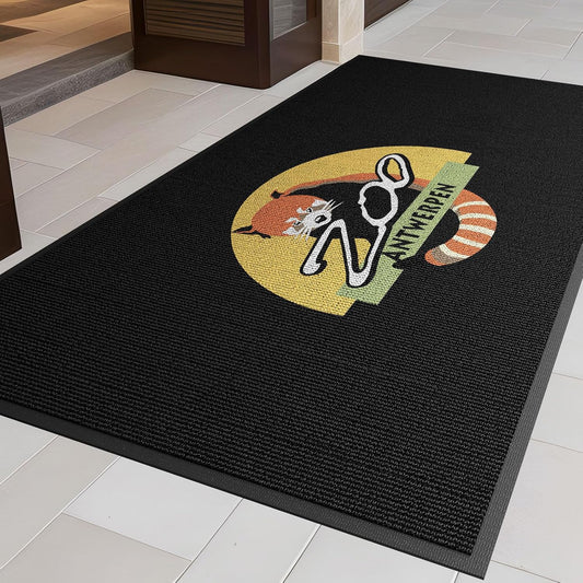Custom Commercial Grade Area Rug with Any Logo Size Color Shape Floor Entryway Door Mat Welcome Carpet for Business Home Indoor/Outdoor Non Slip Washable Durable