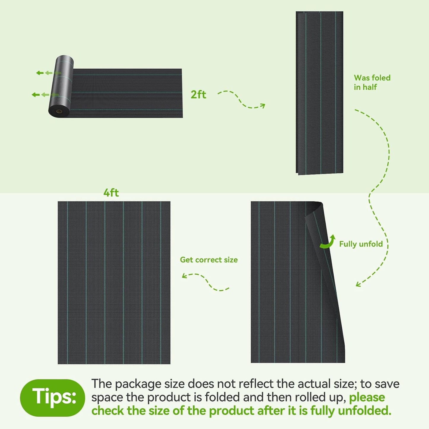 4ftx100ft Weed Barrier Landscape 3.2oz Fabric Heavy Duty, Woven Weed Control Cloth, Woven Geotextile Fabric for Underlayment, Gardening Ground, Commercial Driveway Weed Block Cover Mat