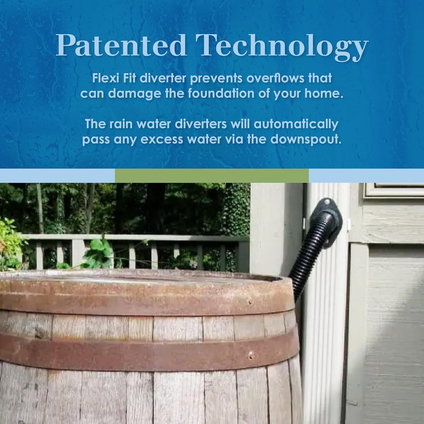 EarthMinded Rain Barrel Diverter and Parts Kit, 2 Pack - for 2 x 3 and 3 x 4 Inch Downspouts, Includes Spigot and Downspout Water Diverter - Convert Containers into Rain Barrels - RBK-0001