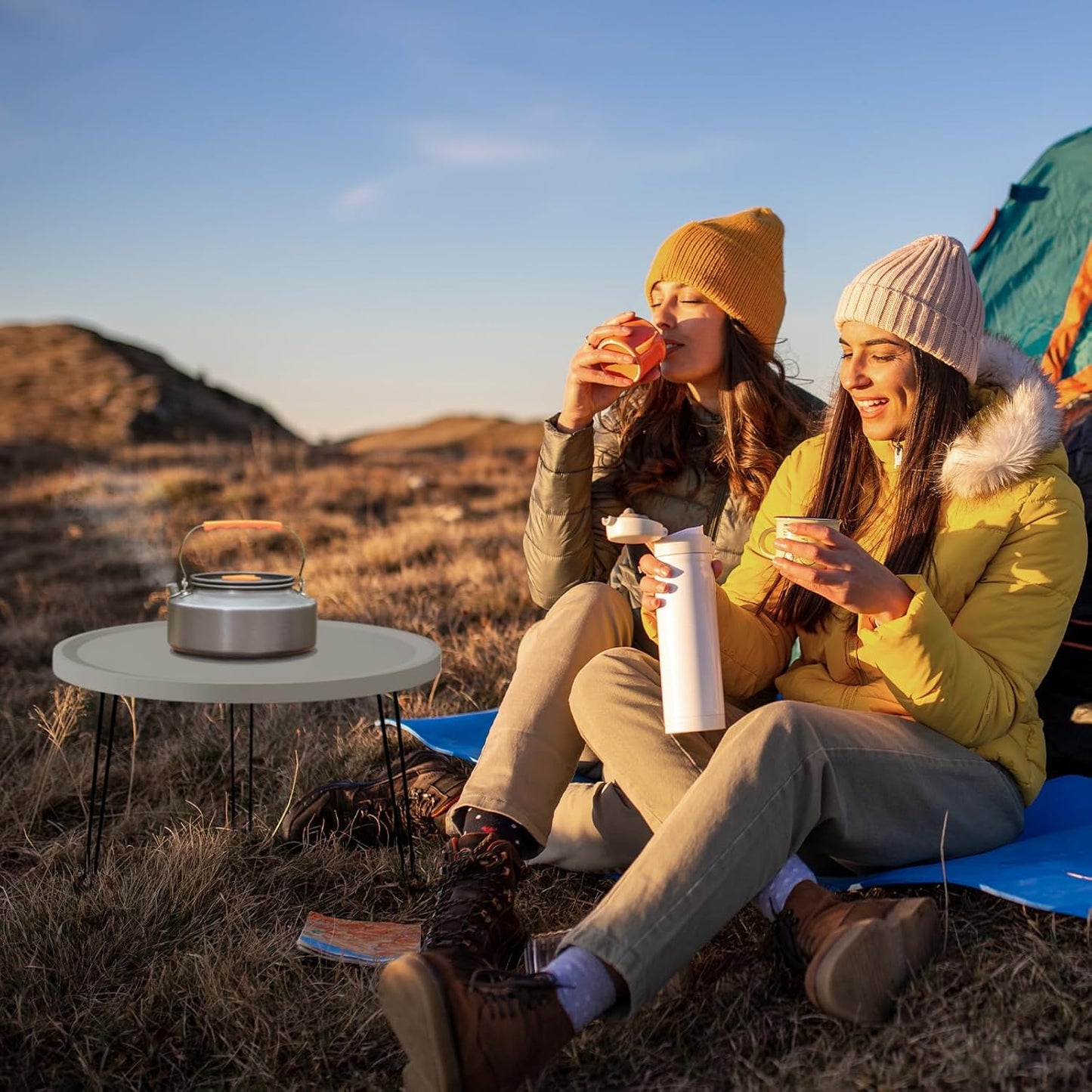 Home or Outdoor Multi-Functional Folding Portable Space-Saving Table (Grey)