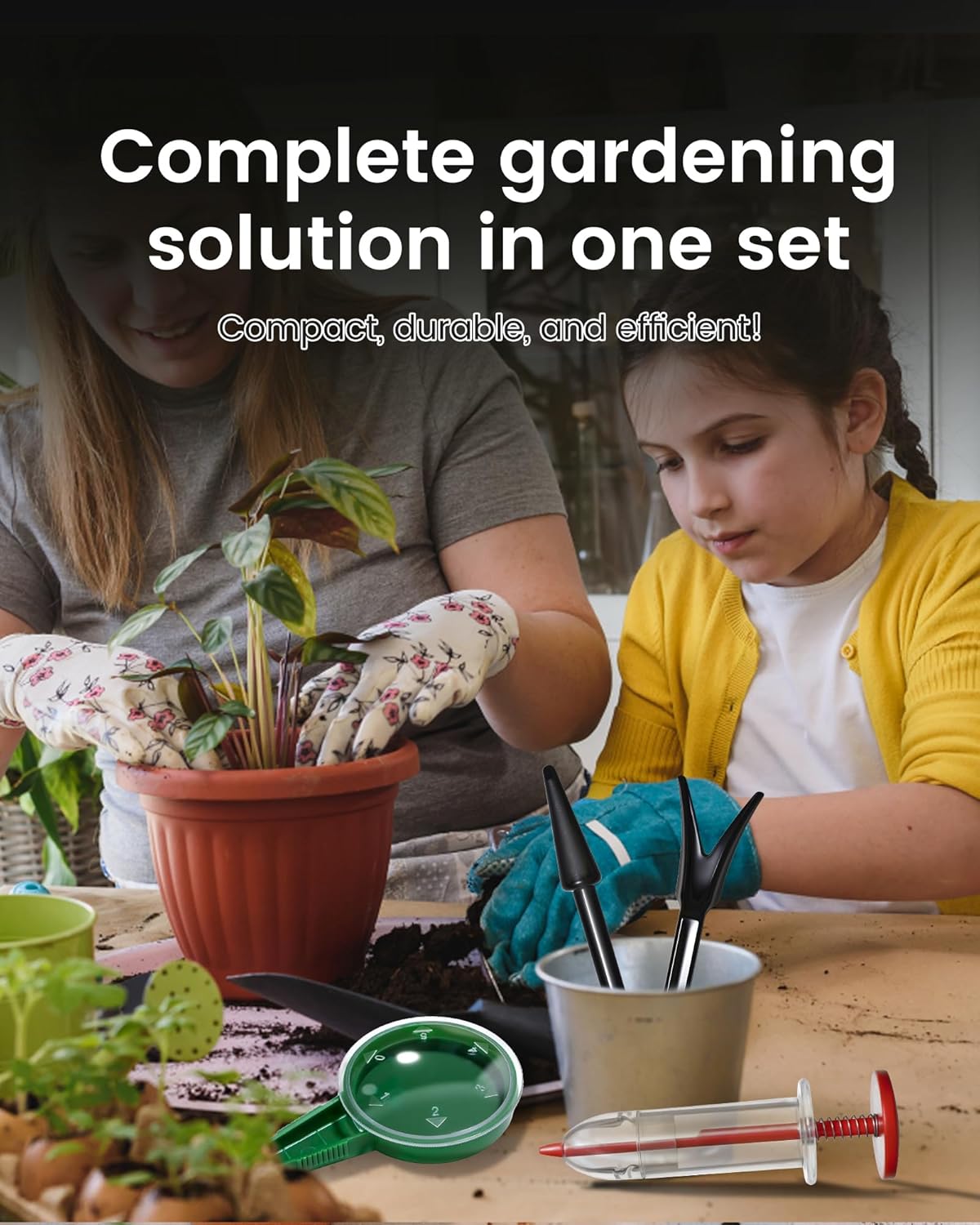 Mini Seed Spreader Set, Seed Planter Tool for Small Seed, Tiny Seed Dispenser with 5 Degree, Seed Sower 6 PCS