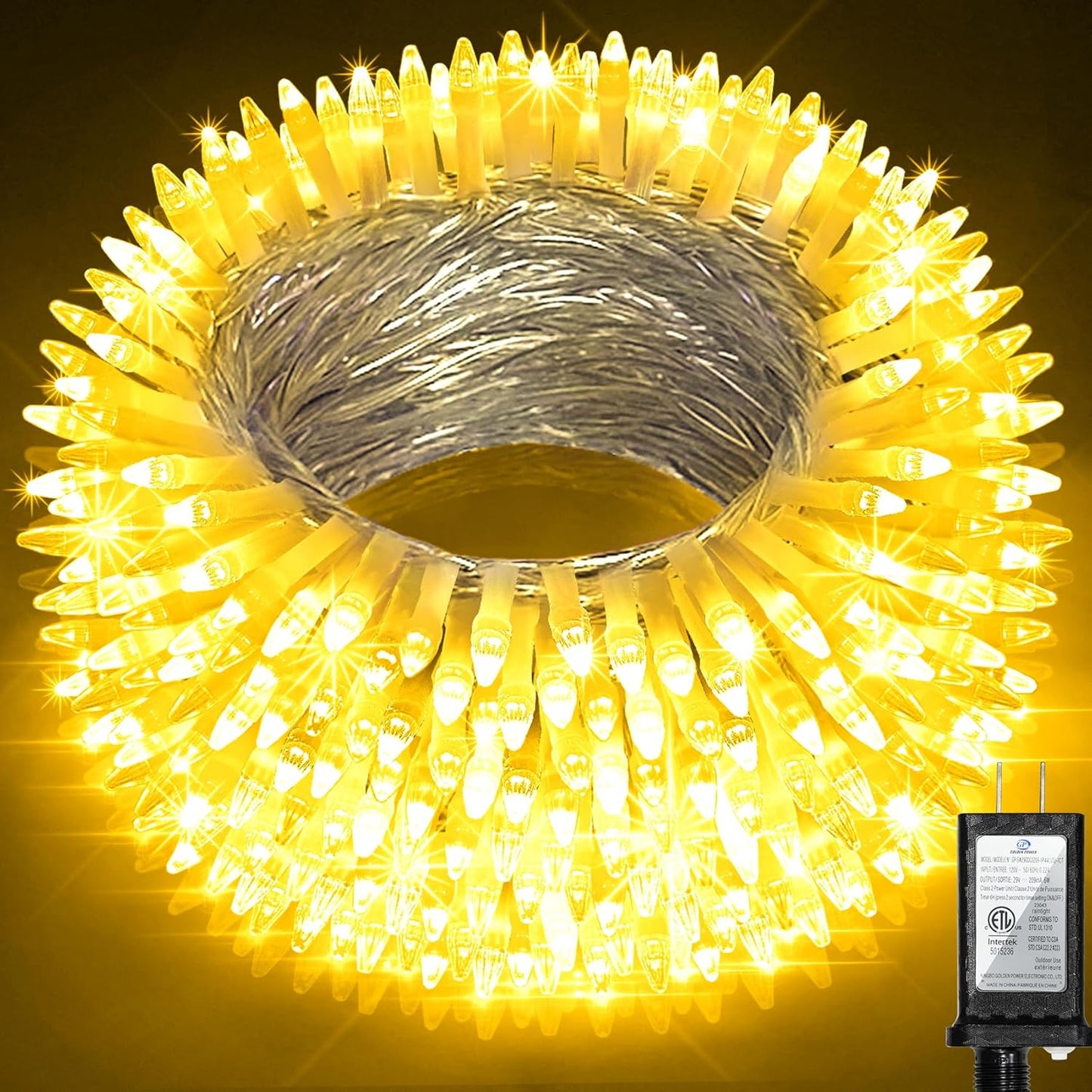 1500LED Christmas Lights Outdoor Use, 470ft 12 Modes Warm White LED String Lights with Timer Dimmable, Waterproof Christmas Tree Lights for Xmas Patio Yard Fence Balcony Garden Decor Warm White